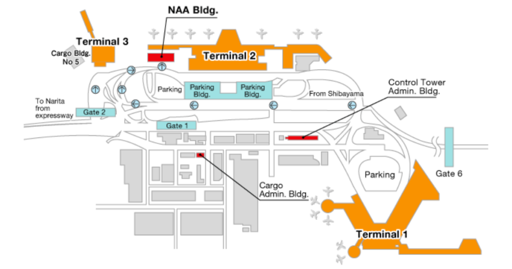 Narita Airport Map